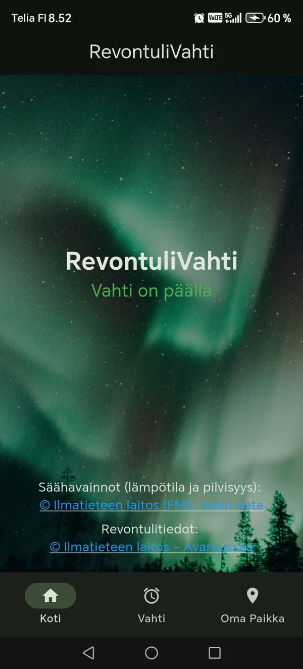 Revontulivahti etusivu